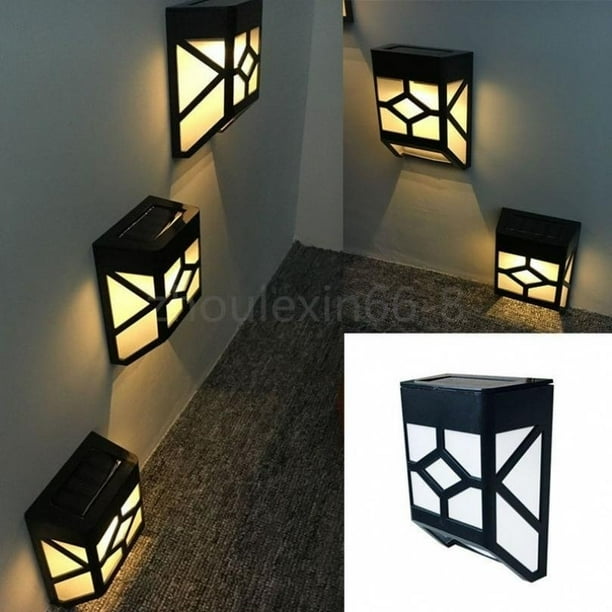 Solar Powered Wall Mount LED Light Garden Path Landscape Fence Yard Outdoor Lamp Solar Powered Wall Mount LED Light Garden Path Landscape Fence Yard Outdoor Lamp